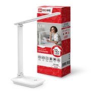 Светильник светодиодный настольный ССО 06Б 12Вт 3000-6500К 600лм сенсор-диммер с подставкой под телефон с адаптером бел. IN HOME 4690612036519